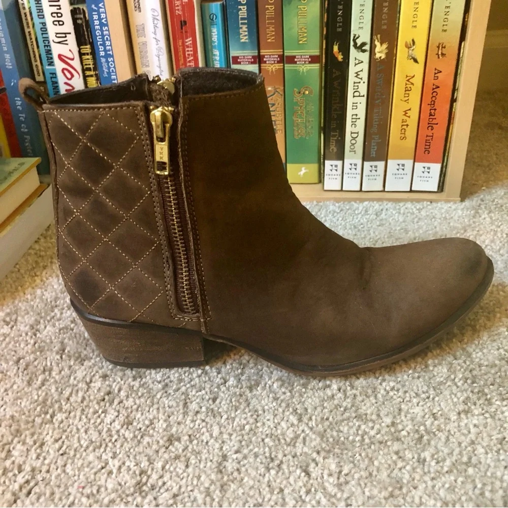 Steve Madden Nyrvana Brown Leather Ankle Boots